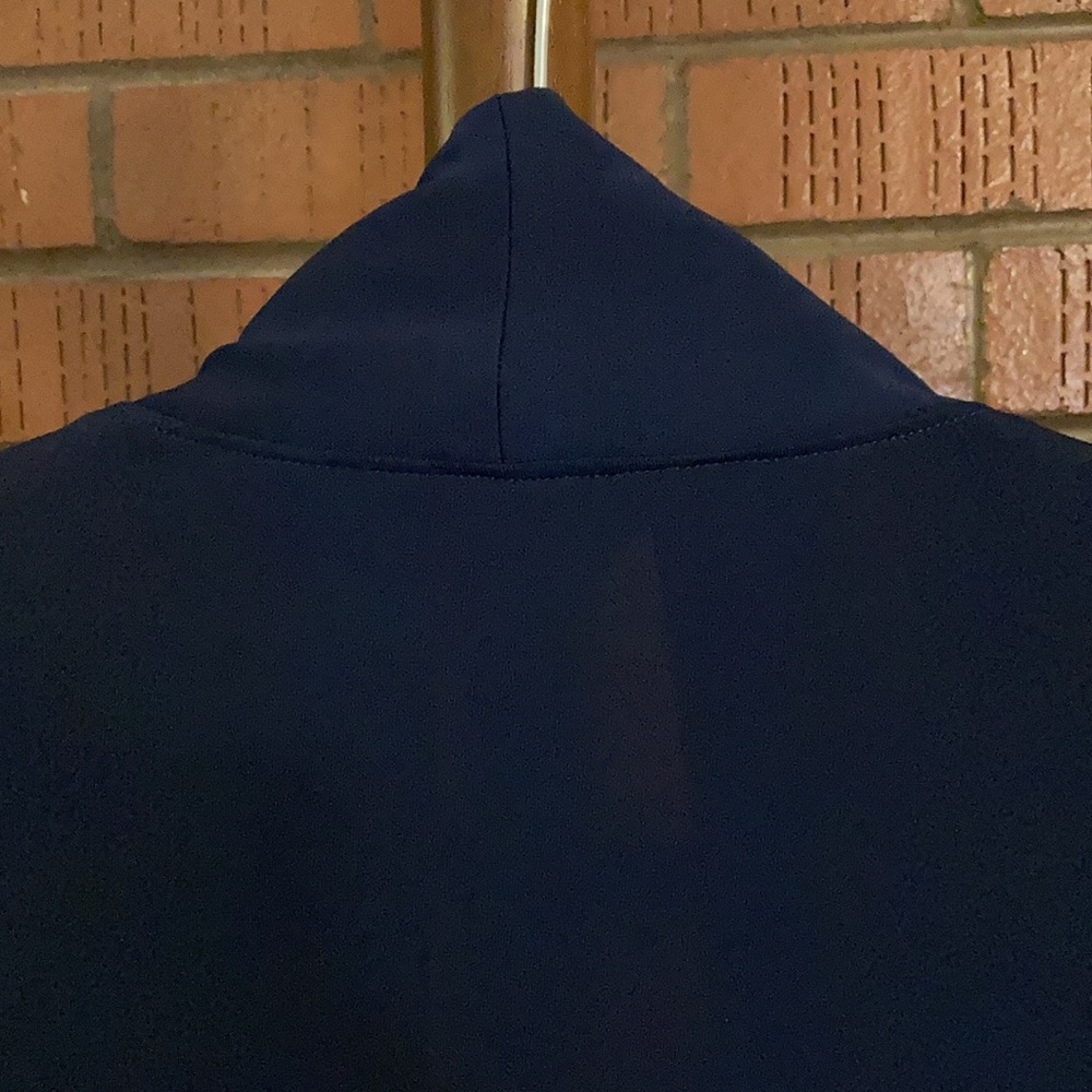 Lands’ End “Deep Sea” Matte Jersey cardigan. - Picture 3 of 8
